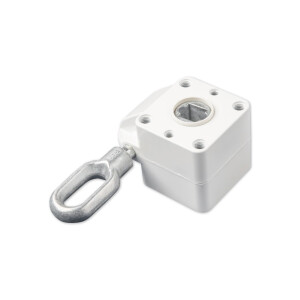 Worm gear 7:1 in RAL9010 pure white