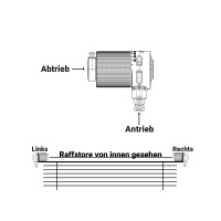 Universal-Kegelradgetriebe 1,8:1 "lang"