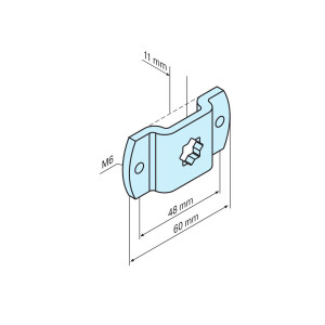 Universal drive bearing with 10mm square mount