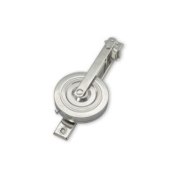 Screw-on belt winder, nickel-plated