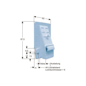 Flush-mounted belt guide "23mm"