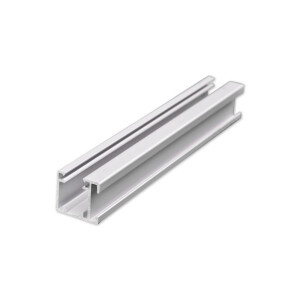 Guide rail with groove 22 x 20mm