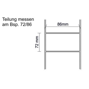 Leiterband für 80mm gebördelte Lamellen