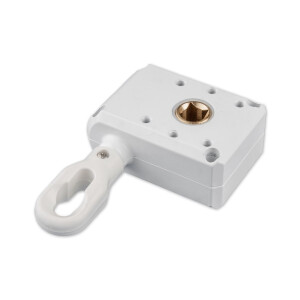 Worm gear 13:1 in RAL9010 pure white