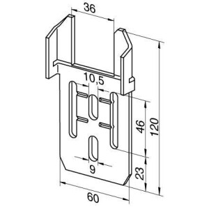 Retaining plate for oscillating metal drive bearing