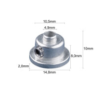 Feststellring für Spannseil - Bohrung Ø3,8mm