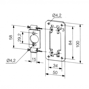 Universal drive bearing for Ø40 series