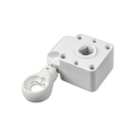 Worm gear 7:1 in RAL7035 light gray