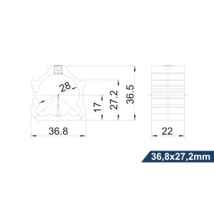 Getriebehalter Aluminium