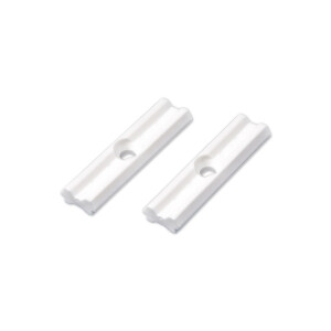 Clamping piece for plastic guide rails