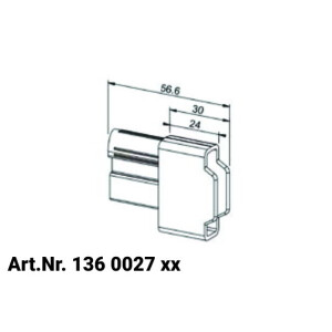 Endstabgleiter "56,6mm"