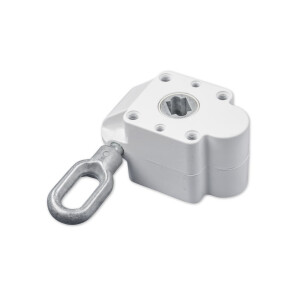 Worm gear 7:1 in RAL9010 pure white