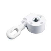 Worm gear 7:1 in RAL9010 pure white