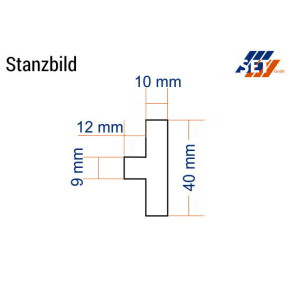 Lager komplett "schmal" mit Arbeitsstellung