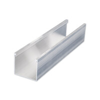 Top rail/head rail "Krülland" extruded aluminum