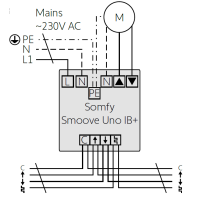 Steuergerät Somfy Typ "Smoove Uno IB+"