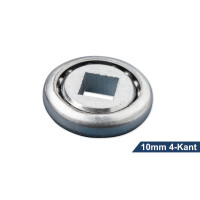 Kugellager Metall Ø42mm mit 10mm 4-Kant