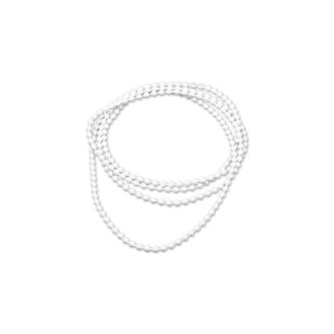 Endless operating chain with ball Ø3.2mm in white