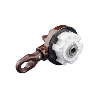 Modular bevel gearbox 4.6:1 in RAL8017 chocolate brown