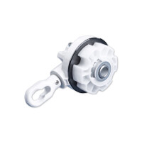 Modular bevel gearbox 4.6:1 in RAL9016 traffic white