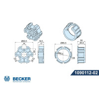 Adapter und Mitnehmer für Baureihe "R"