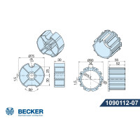 Adapter und Mitnehmer für Baureihe "R"