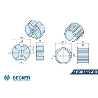 Adapter und Mitnehmer für Baureihe "R"