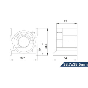 Plastic gear holder