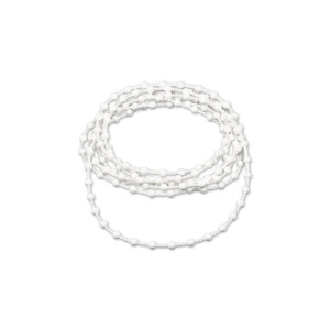 Endless operating chain with ball Ø3.8mm in white