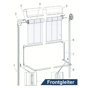 Abdruckelement für Hüppe Markisolette Typ "FG - 800"