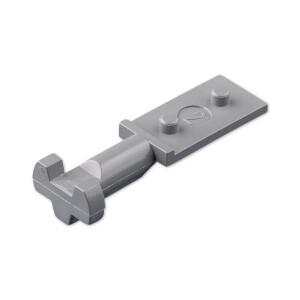 Guide nipple 36mm total length in gray for welding