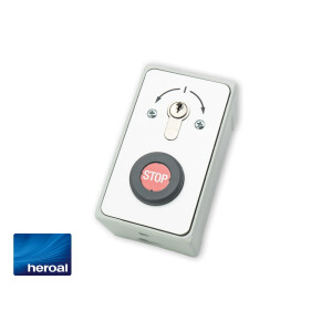 Heroal" key switch with stop button