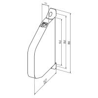 Schnurwickler "Siral" schwenkbar ohne Schnur