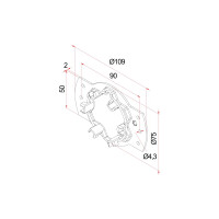 Universal Motorlager für Baureihe Ø45mm