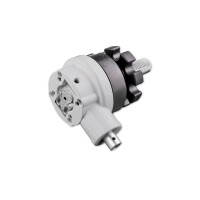 Modular bevel gearbox 4.4:1 in RAL7035 light gray