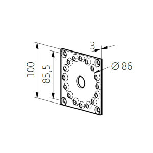 NHK compact drive bearing 100 x 100