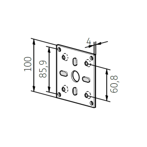 NHK compact dimpled bearing 100 x 100