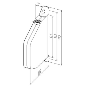 Belt winder &quot;Siral&quot; 14mm pivotable with belt