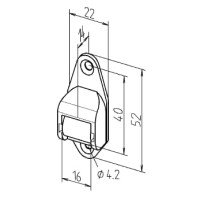 Belt guide "14mm"