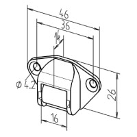 Gurtführung quer "14mm"