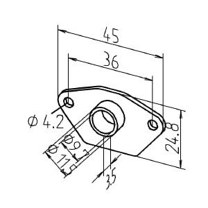 Transverse&quot; intermediate plate for cord guide spring