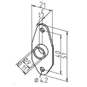 Intermediate plate for cord guide spring