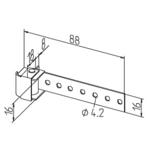 Mini belt deflector to screw on