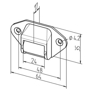 Gurtführung quer "23mm"