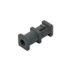 Adapter "Hüppe" 12mm square to 6mm hexagonal