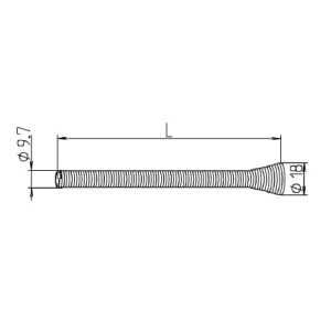 Coil spring "cord guide spring"