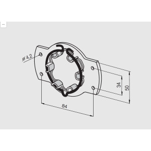 Wide&quot; aperture cap bearing