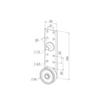 Doppelgurtzug mit Zapfen Ø12mm