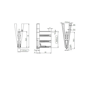 Lakal end rod gliders for type "MHK / WDVS"