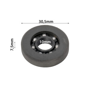 Roller with ball bearing Ø30.5mm